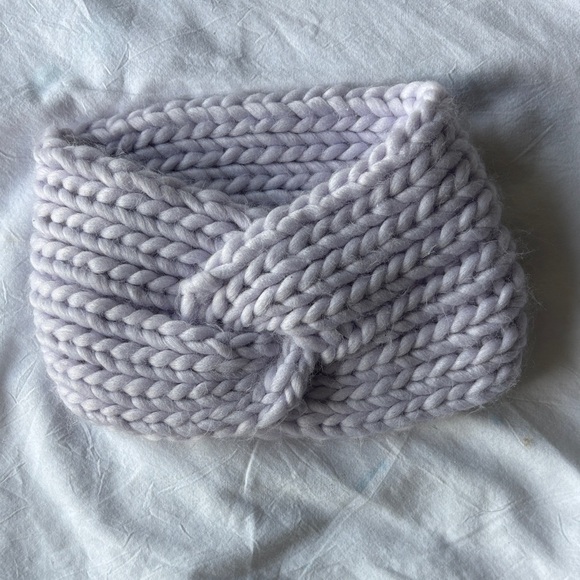 Accessories - Chunky Knit Headband in Light Gray